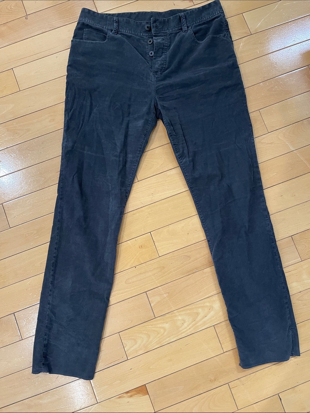 James Perse Black Straight-Leg Pants